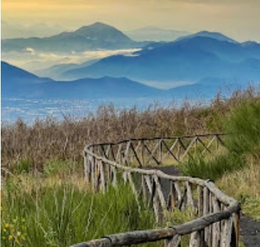 Mount Vesuvius is a popular trekking