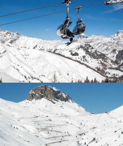 Sass Pordoi snow
