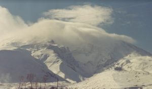 Snow and blizzard have affected Mount Ararat